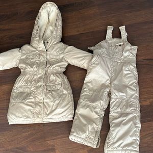 Baby Gap tan ski set